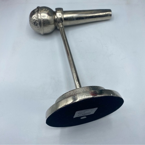 Pier 1 Silver Aluminum Plated Microphone Deco - Picture 4 of 6